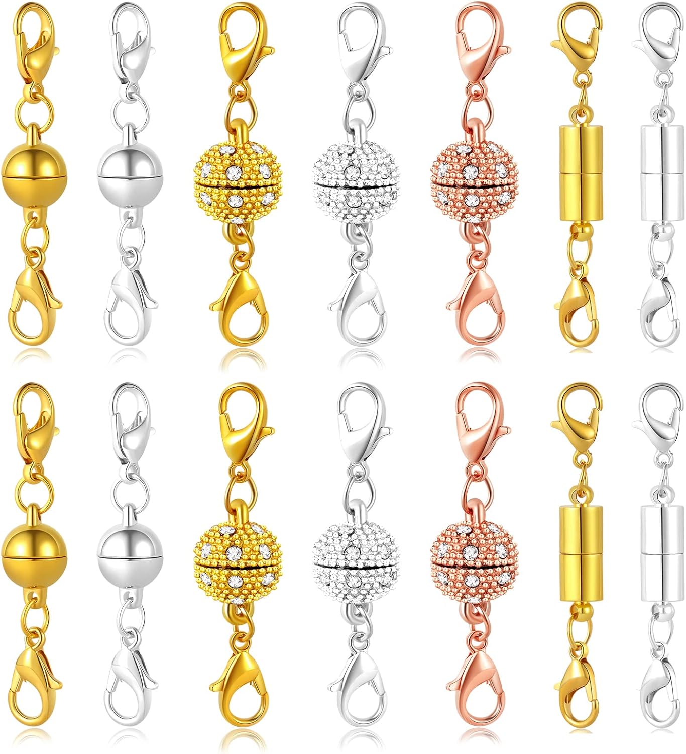 14 Pieces Necklace Clasp Lobster Clasps Jewelry