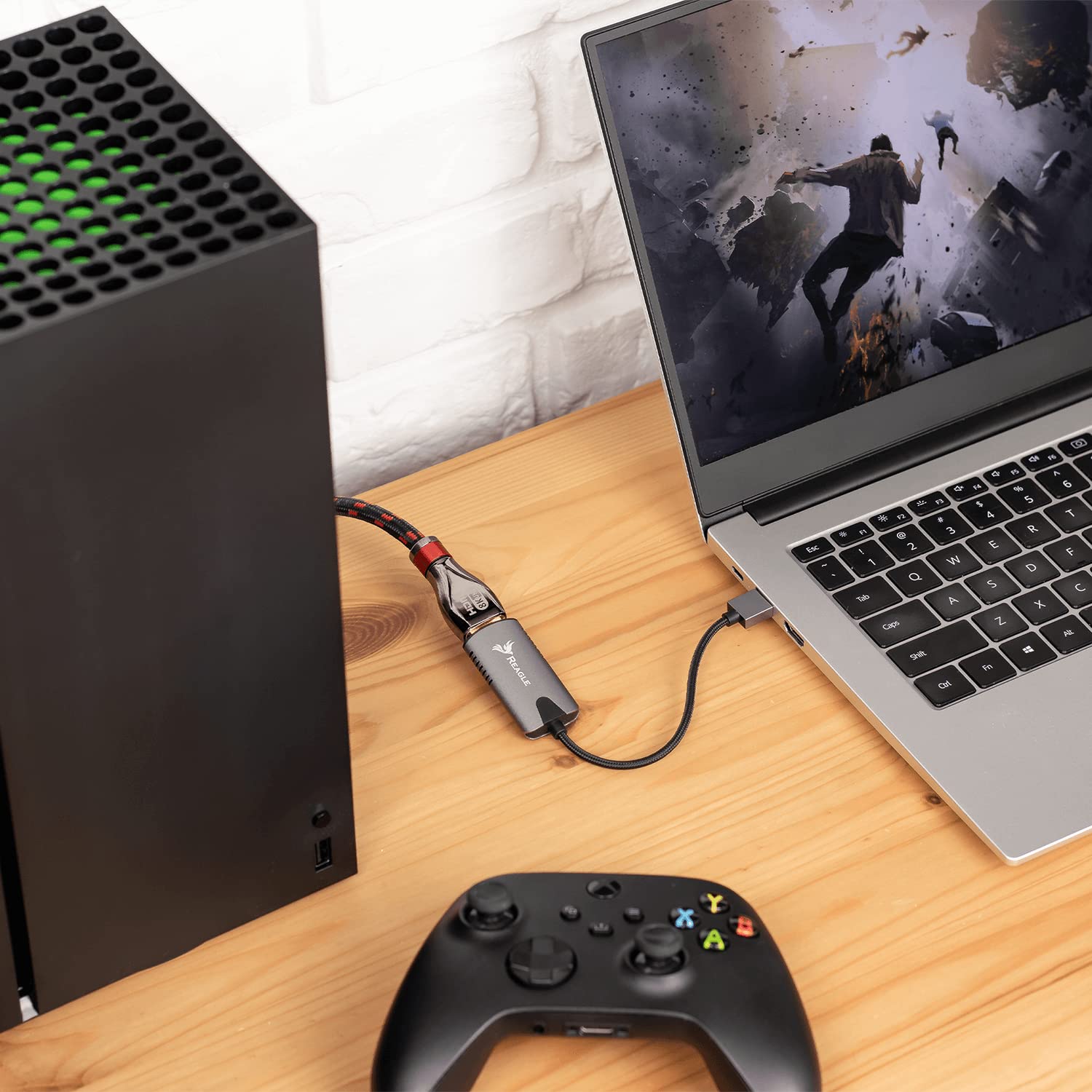 Reagle Karta Przechwytywania Obrazu HDMI USB 3.2 Wejście 4K 30Hz Nagrywanie 1080P 60FPS Video Grabber Capture Card do Streamingu PC Laptop