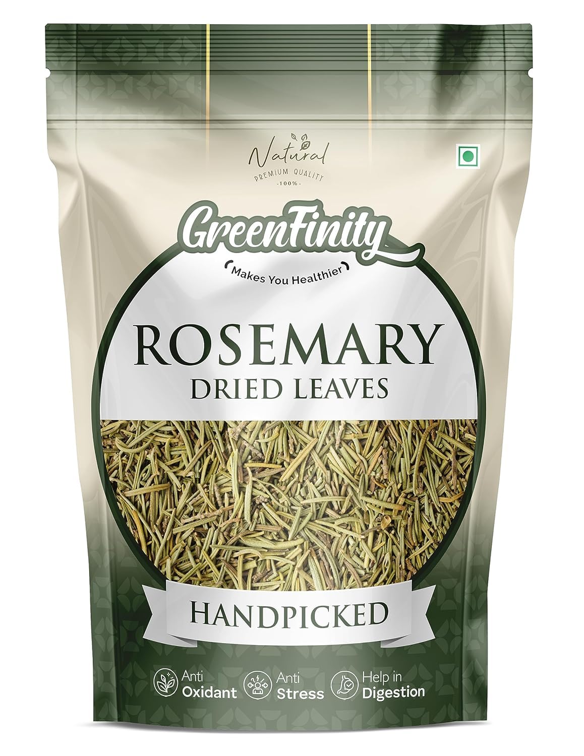 GreenFinity Rosemary Dried Leaf/Rosemary For Foods & Hair - 100g | Pouch Pack. (B0CNW7BHXT) Amazon Price History, Amazon Price Tracker