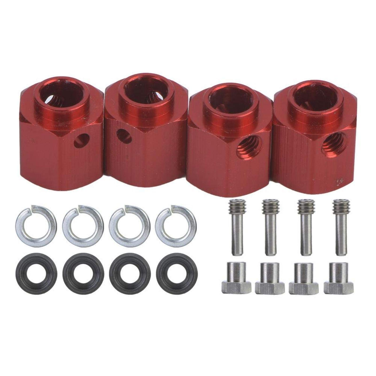 Lot De 4 Adaptateurs De Roue élargis En Métal – 12 Mm – Pour Traxxas TRX-4 1/10 – Améliore La Stabilité