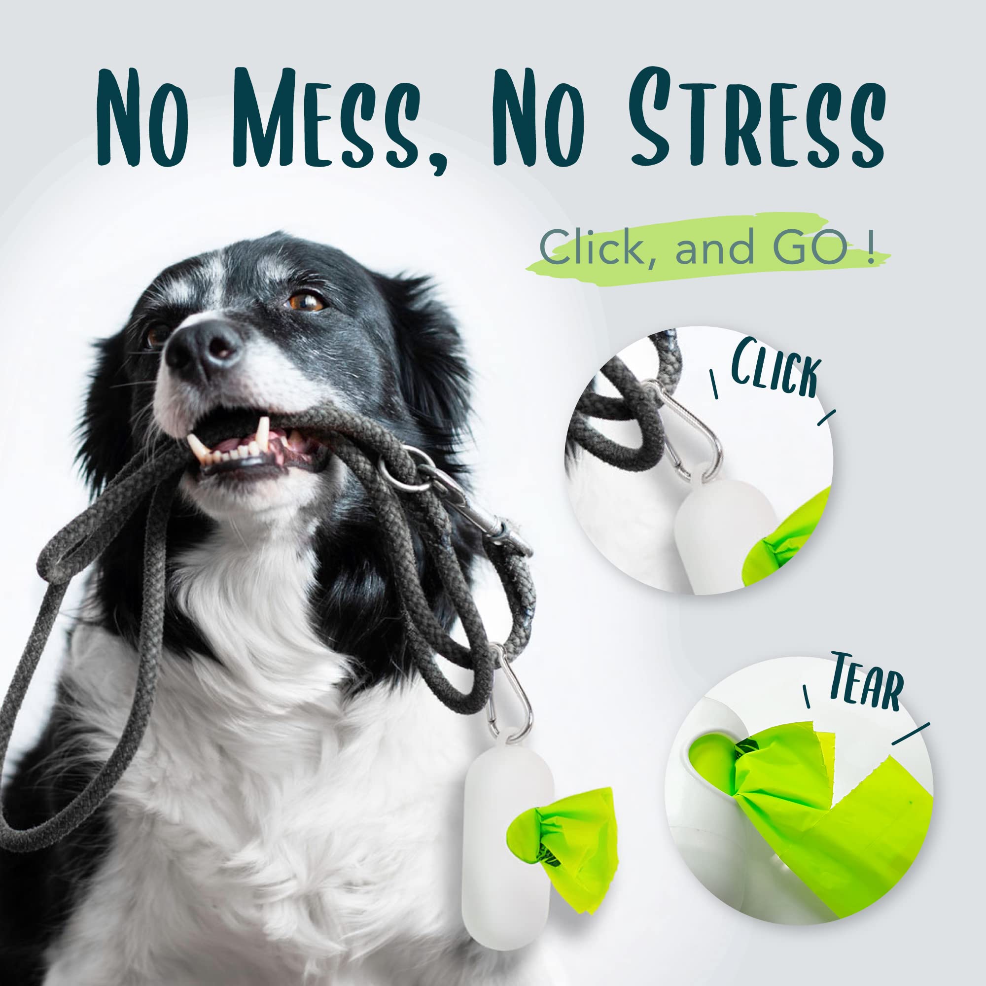 Rollos de bolsas compostables para excrementos de perro, bolsas de repuesto para excrementos de perros, bolsas ecológicas para residuos de mascotas, a base de verduras, sin perfume