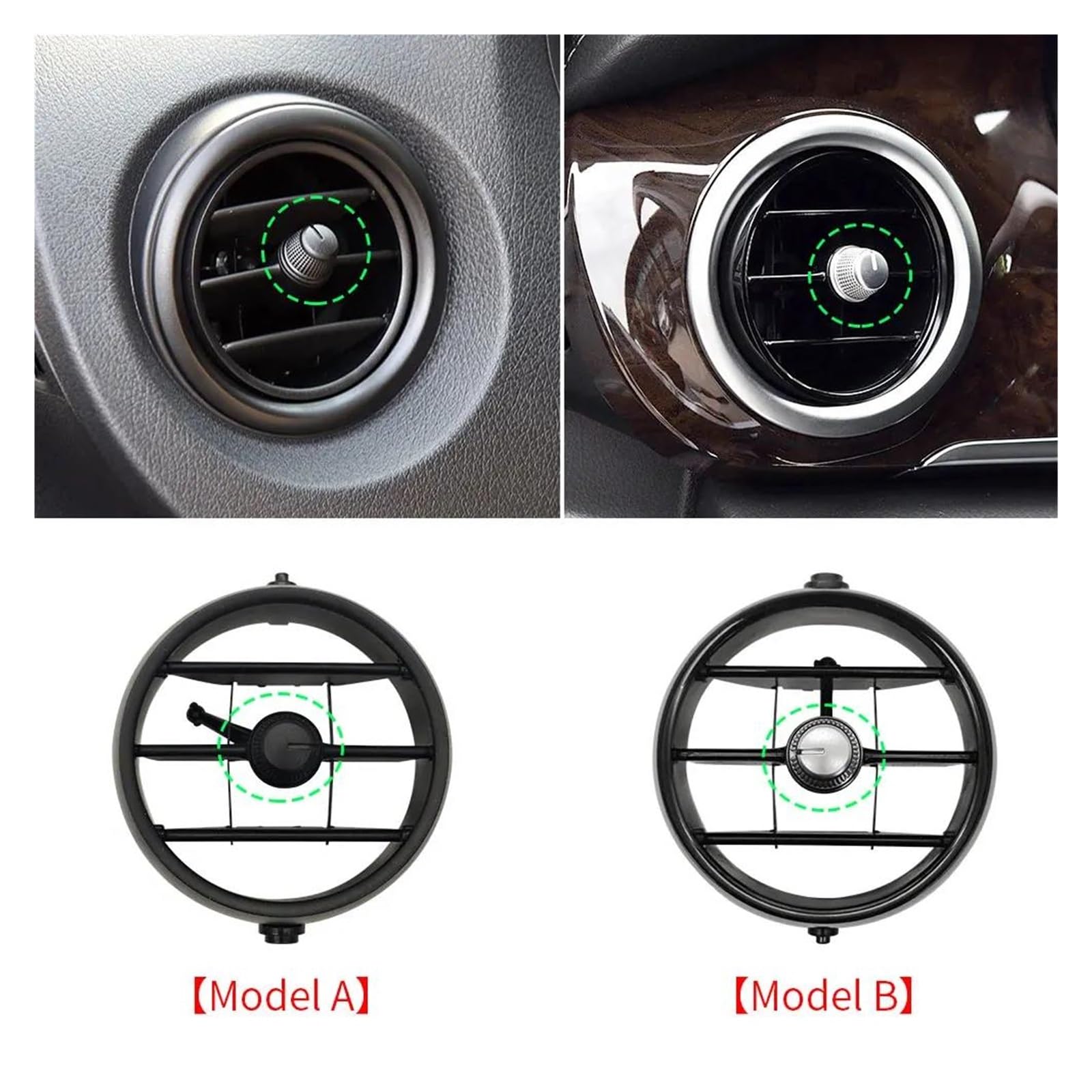 Ventilación Aire Acondicionado Rejilla De Ventilación Delantera Para Mercedes Para Benz Para Vito Clase V V260 W447 W448 2016-2019 Salida Aire Coche(Model B)