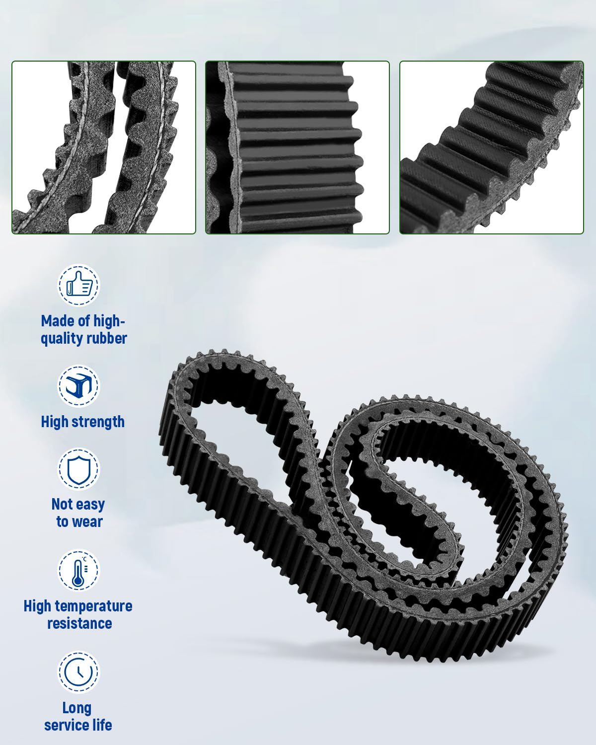 ANODZU Courroie synchrone d'embrayage M174096 31C4573 UC33933, convient pour John Deere Gator XUV 825M 825I 835R 835E 835M 855D 855M 865R 865M