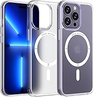 Vista 49 de ONES Funda delgada transparente para iPhone 8 Plus/7 Plus, PC + TPU híbrido, protección contra caídas de grado militar [antiamarillamiento], funda