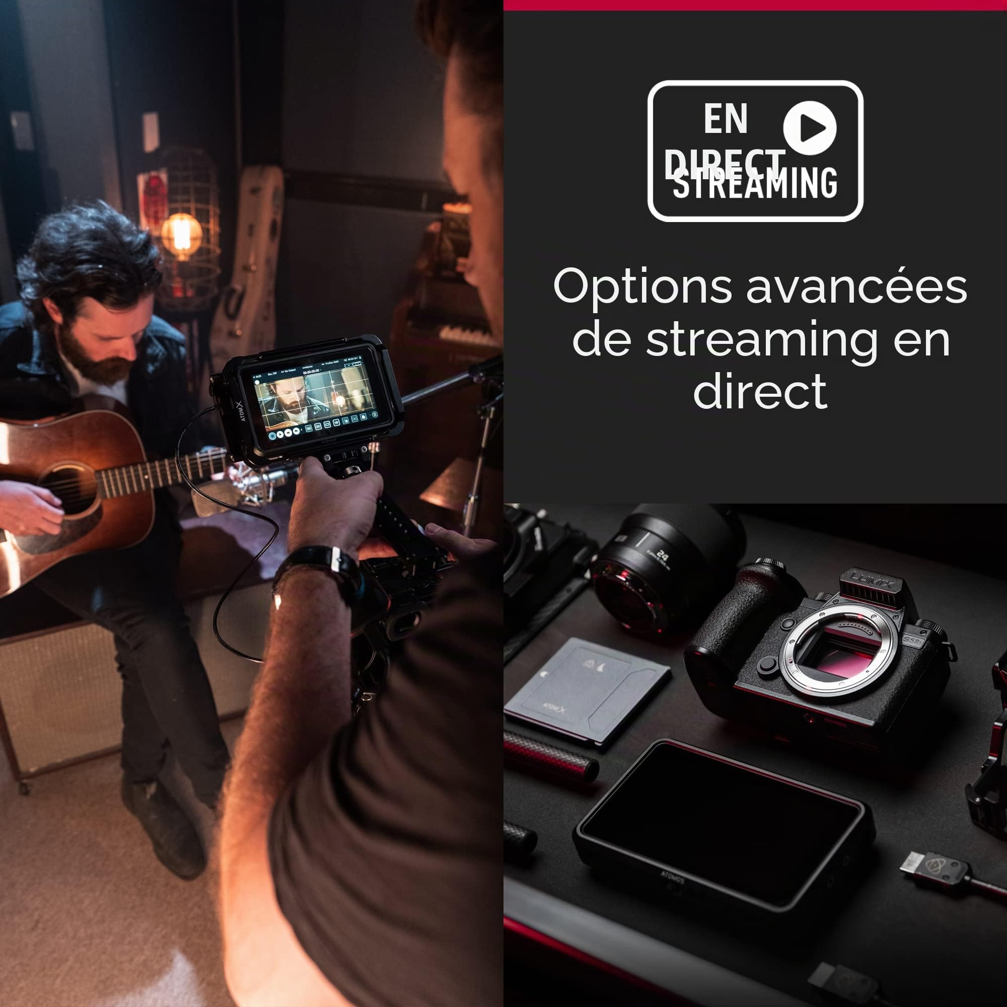 Panasonic Lumix S5M2X - Appareil Photo Hybride Plein Format + Objectif Lumix S 20-60mm F3.5-5.6 (24MP, AF Phase, Double Stab., Vidéo 6K 10bit illimité, Rafale 30ips, Tropicalisé) – Version Française