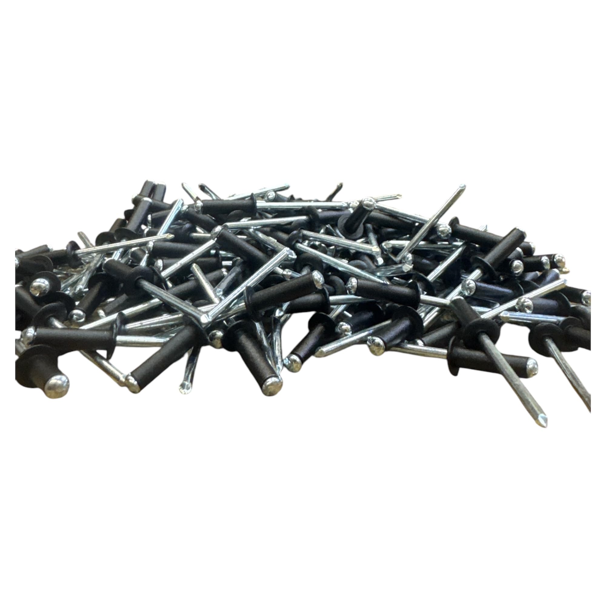 Rivetti in Alluminio Neri 4,8x16mm, Set da 250Pezzi, Fissaggio Fai da Te laccato nero