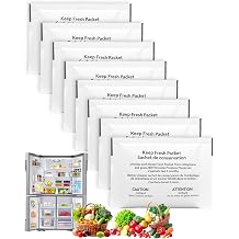 W10346771A Refrigerator Deodorizer, keep fresh packet replacement Compatible with Fresh Flow Produce Preserver Refills, Fit 2117689 AH3503014 EA3503014 PS3503014 P1KC6R1, 8 Packets- 4 Pack