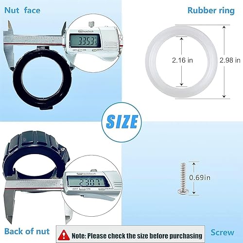 Miniatura 2 de Fuoequl Tuerca dividida de la tina de hidromasaje, 2" tuercas divididas de las colocaciones MBT 0121109020 de la tina caliente