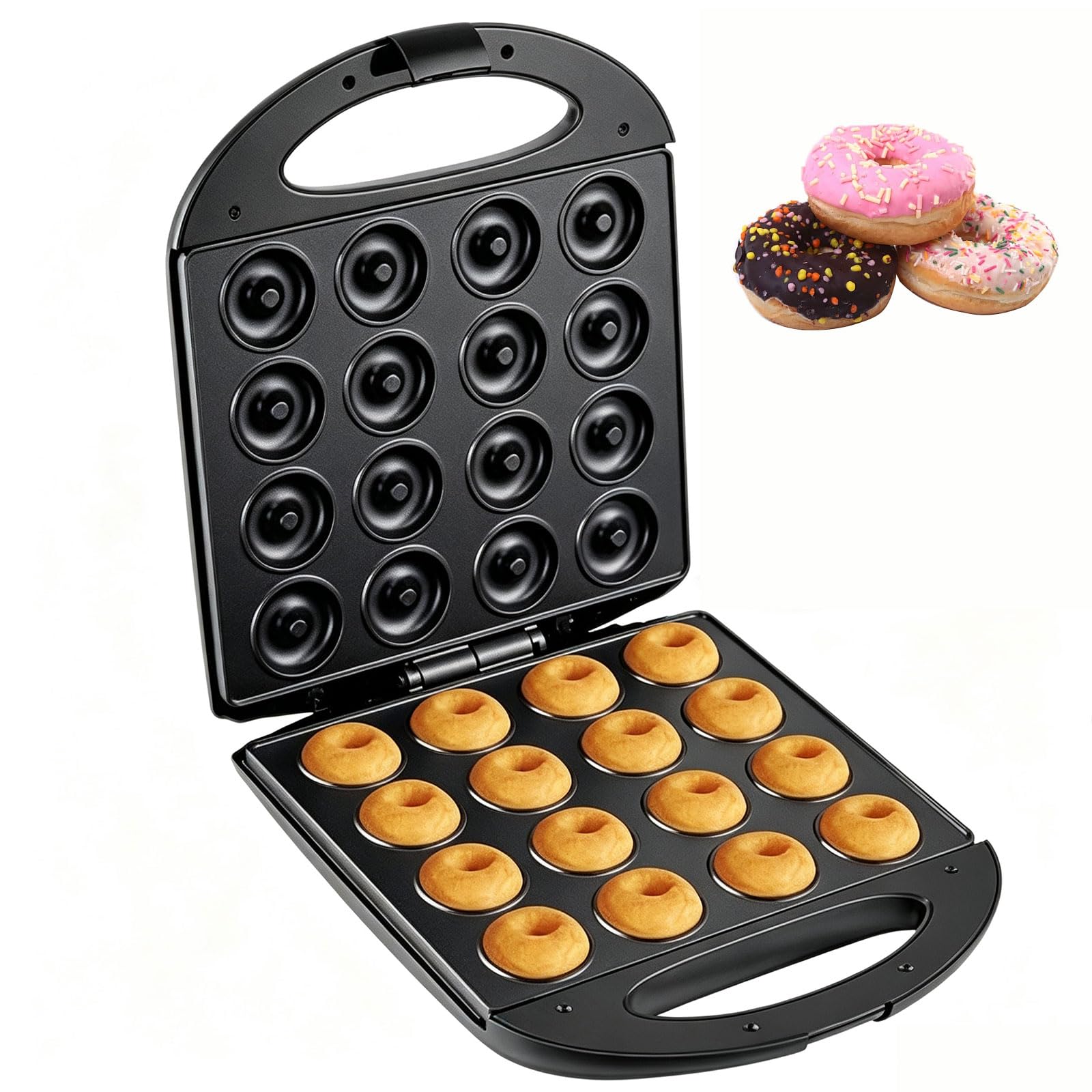 Mini Macchina per Donut 1400W, 16 Donut, Diametro 4,5cm