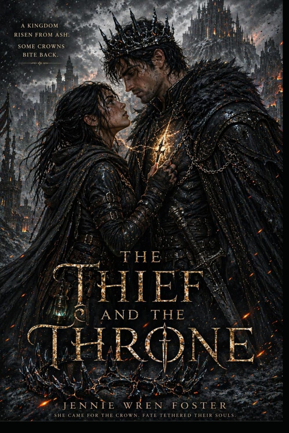 The Thief and the Throne: "She stole his crown. The curse stole her choices. Love stole everything else."