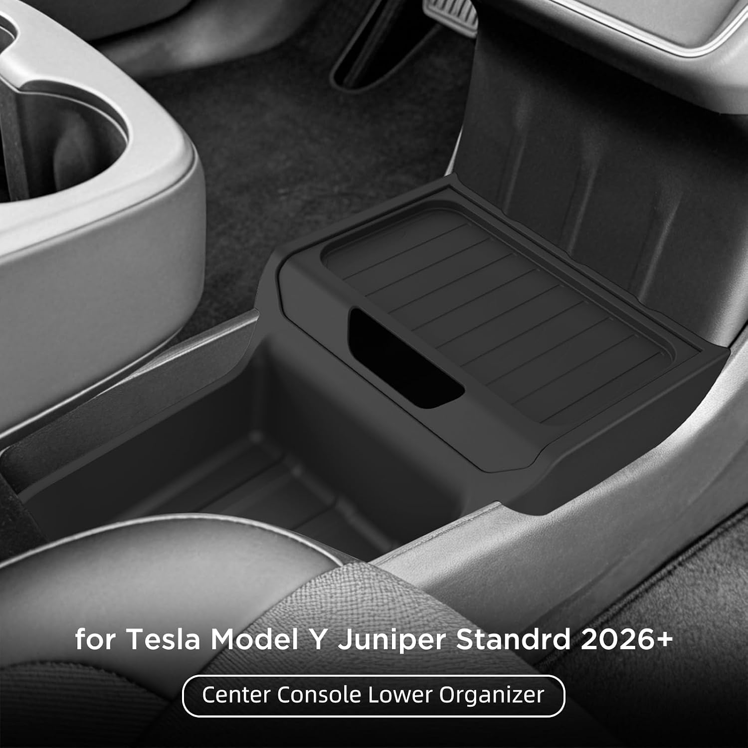LUCKEASY 3PCS Centre Console Storage Set for Tesla Model Y Standard 2026 image 2