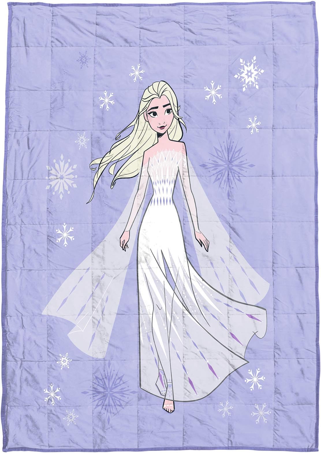 Disney Frozen 2 Elsa Snow Queen Weighted Blanket 5 lbs - Measures 36 x 48 Inches, Kids Bedding - Fade Resistant Super Soft Velboa (Official Disney Product)