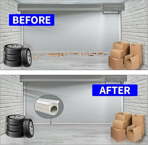 Miniatura 5 de Kit de sellos de goma para puerta de garaje, repuesto de tira de sellado, universal resistente a la intemperie, extremos en T de 516 pulgadas, 3 34