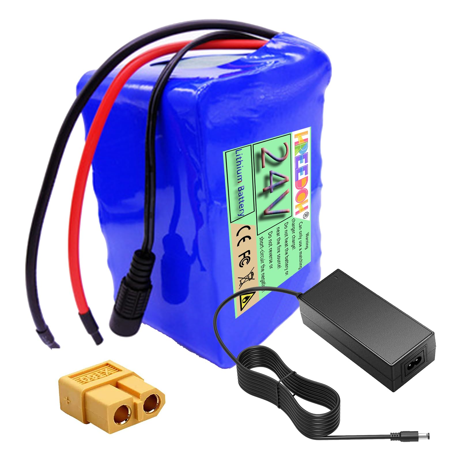 Akumulator litowo-jonowy 24 V 2 Ah 4 Ah 6 Ah 8 Ah 10 Ah 12 Ah Akumulator litowy z ładowarką do silników 50 W 100 W 150 W 200 W 250 W 300 W
