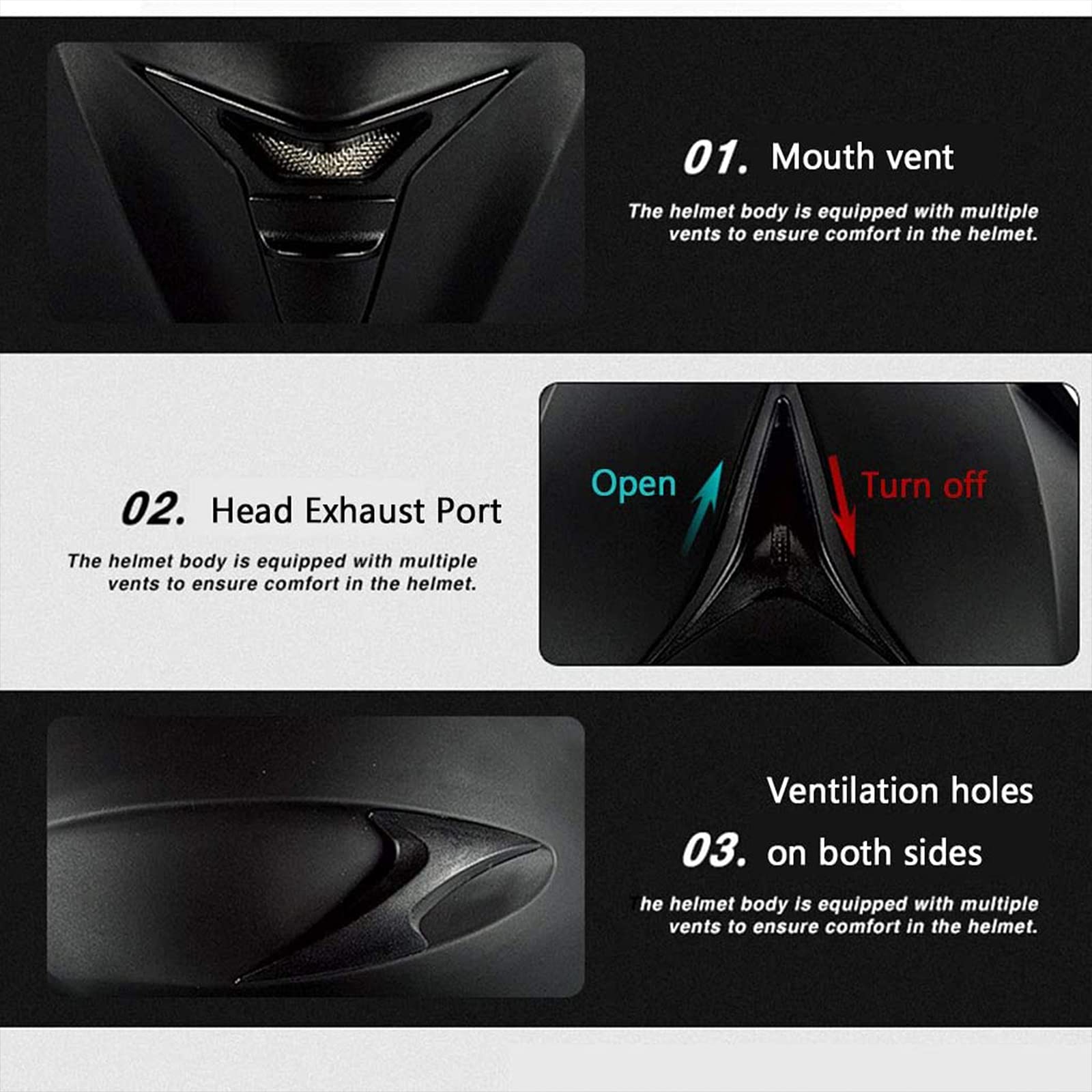 Casco moto bluetooth anti-appannamento doppia visiera casco integrale modulare moto locomotiva casco sicurezza apribile, omologato ECE nero lucido nero opaco (55-62 cm),C,M