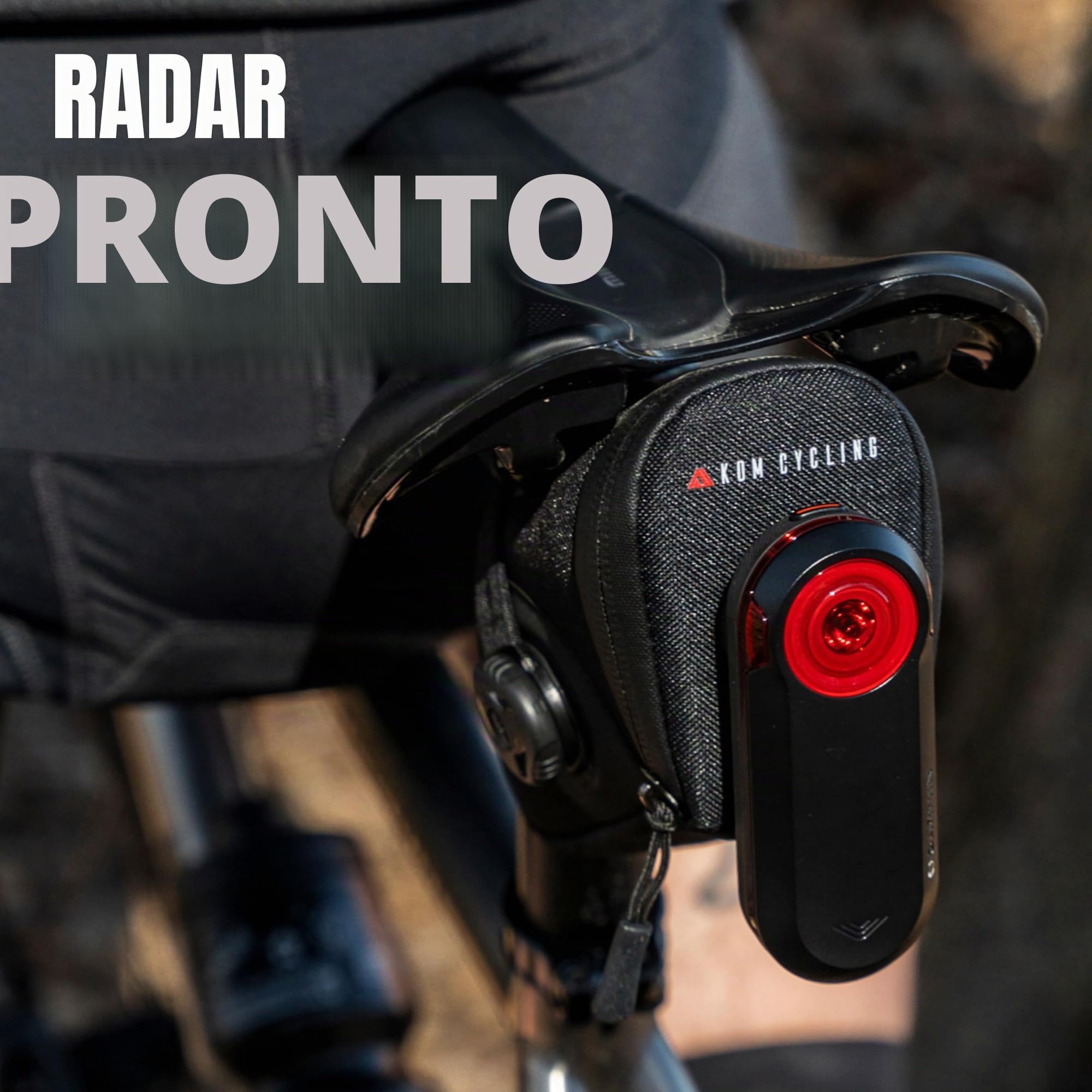 KOM Cycling Borsa da sella sicura con molteplici strumenti, tubo e leve per pneumatici
