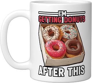 I'm Getting Donuts After This Post Workout Sugar Craving - Ceramic Mug, White