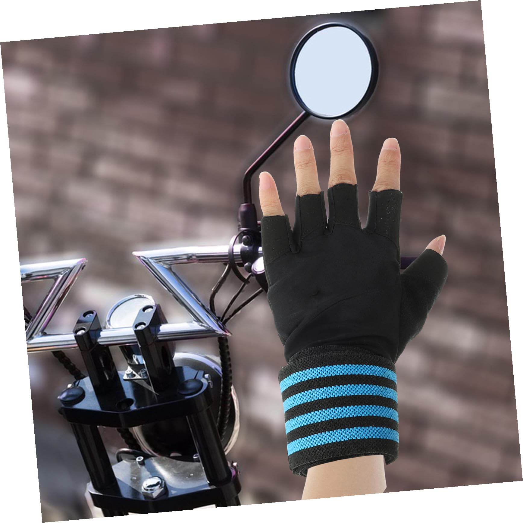 SOIMISS 3paare Halbfinger Fahrradhandschuhe Für Outdoor-Sport Atmungsaktive rutschfeste Und Stoßdämpfende Sporthandschuhe Für Radfahren Yoga Gewichtheben