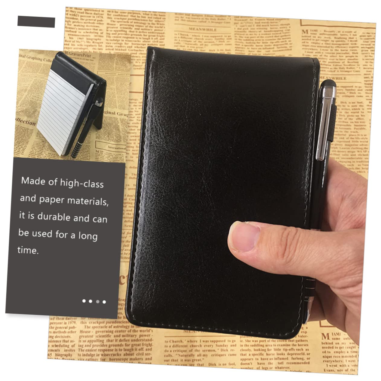 Ciieeo 10 Pièces De Papier Pu De Haute Qualité Format Compact Pour Une Utilisation