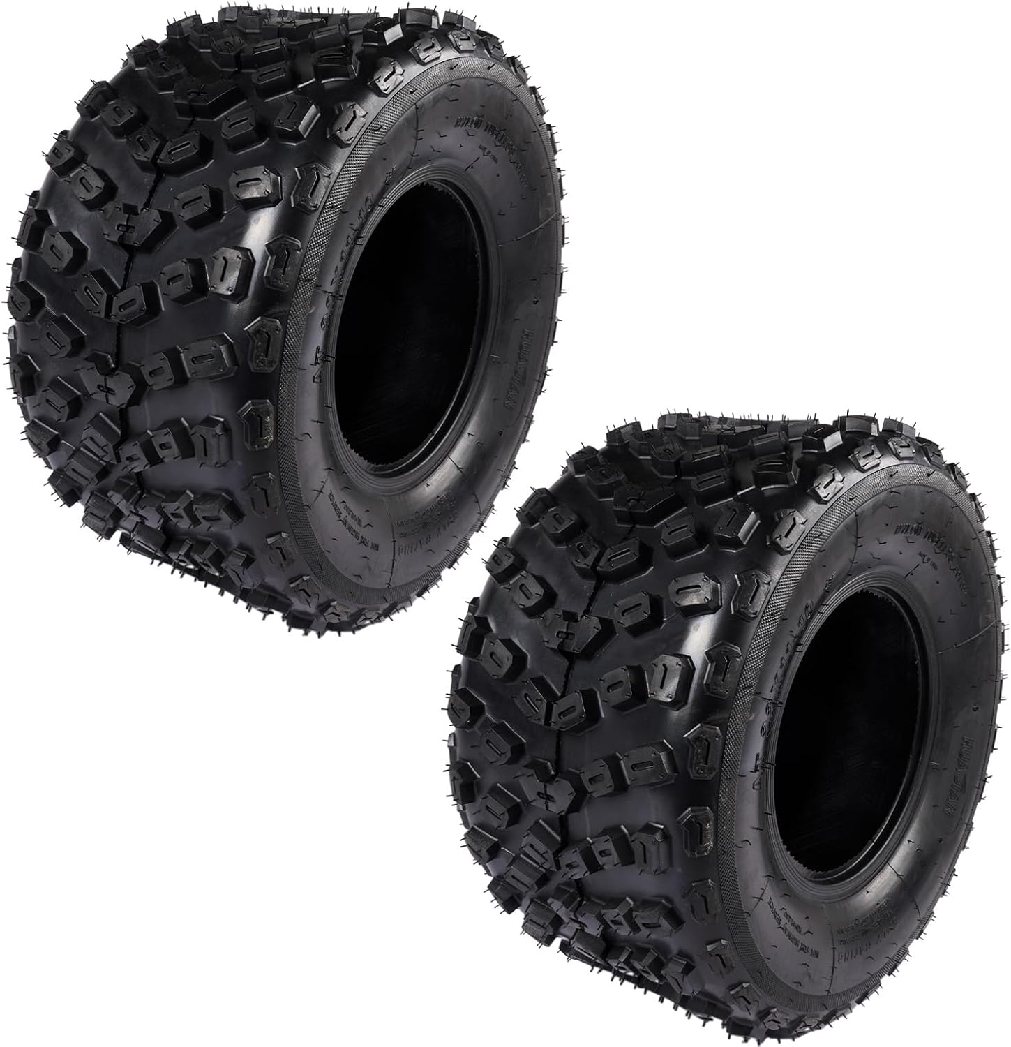 22x11.00-10 Heavy Duty ATV UTV Tire, All-Terrain Tubeless Tire, 570 lbs Load Capacity, Metal Construction, Off-Road Performance