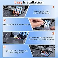 Vista 7 de Botellas de Reemplazo de Tinta 522 para Tanque de Eco ET-2800 ET-2400 ET-4800 ET-2803 Botellas de Tinta 522 para ET2800 ET2400 ET4800 ET2803 ET-2720