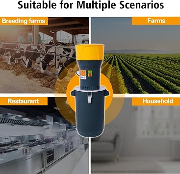 Grain Mill Electric Grinder, Corn Grain Mills Mill Flour Mills Molino de Maiz, Farm Home for Corn Grain Feed, with 5 Grinder Sieves 1 Wrench (Capacity 25L)