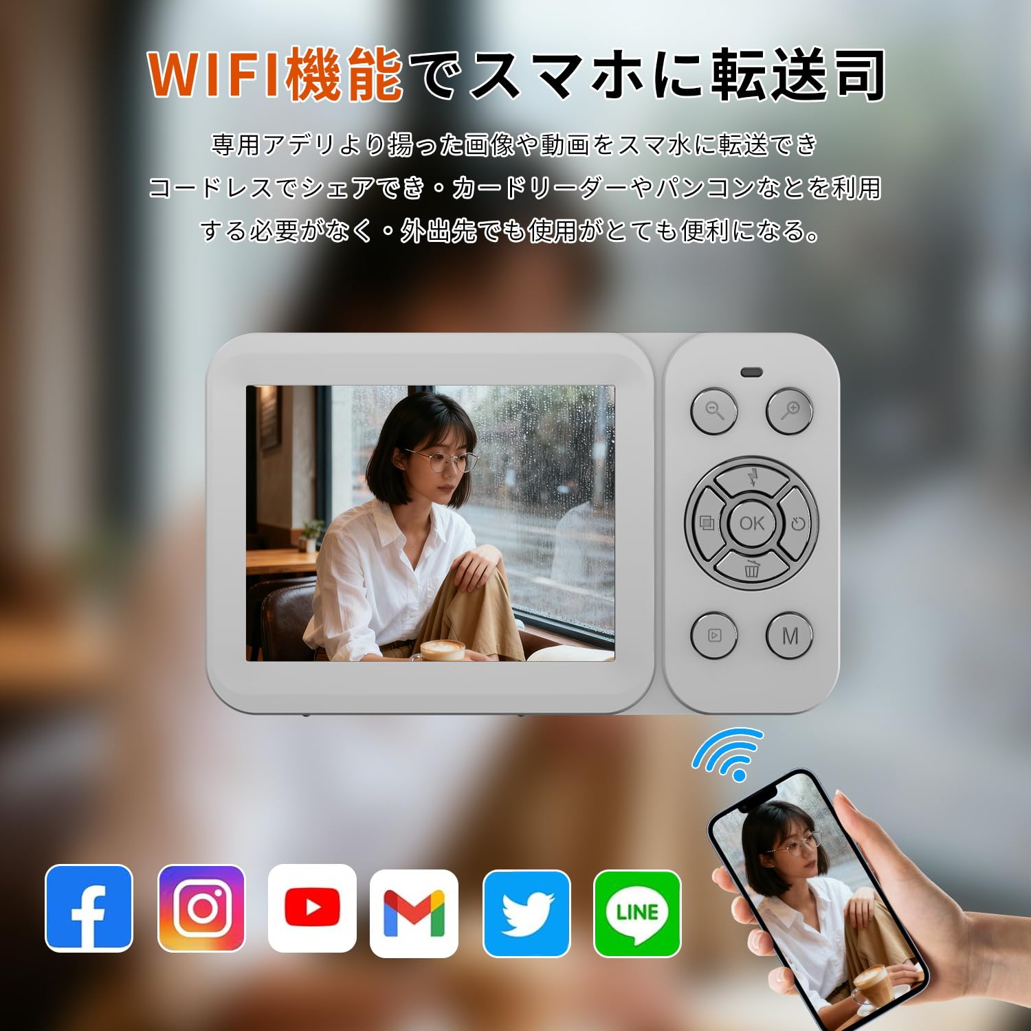 ハイスペック✨️ FESAYMI デジタルカメラ ホワイト 8000万画素 高画質 Amazon.co.jp: Fesaymi 5K デジカメ スマホに送れる デジタルカメラ