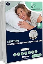 Limenda Molton Matratzenschoner 140x200cm (2er Set) - wasserdichte Molton Matratzenauflage 140x200 aus 100% Baumwolle, Matratzenschutz, Inkontinenzunterlage waschbar
