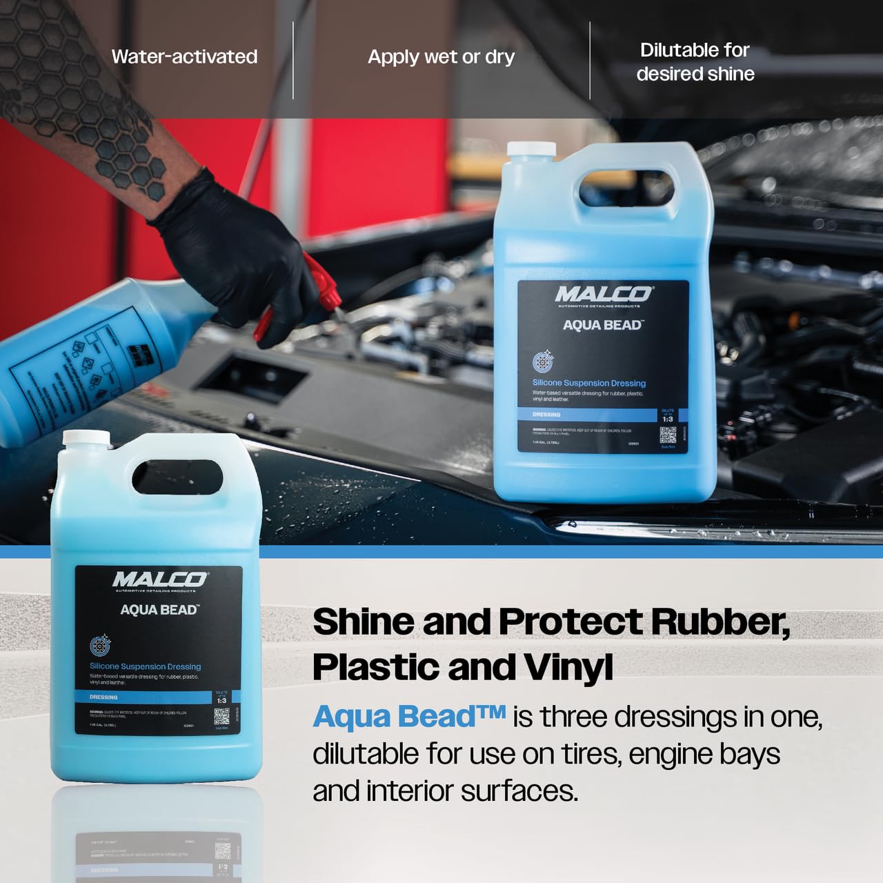 aqua bead tire dressing Amazon.com: Malco Aqua Bead Water Based Dressing