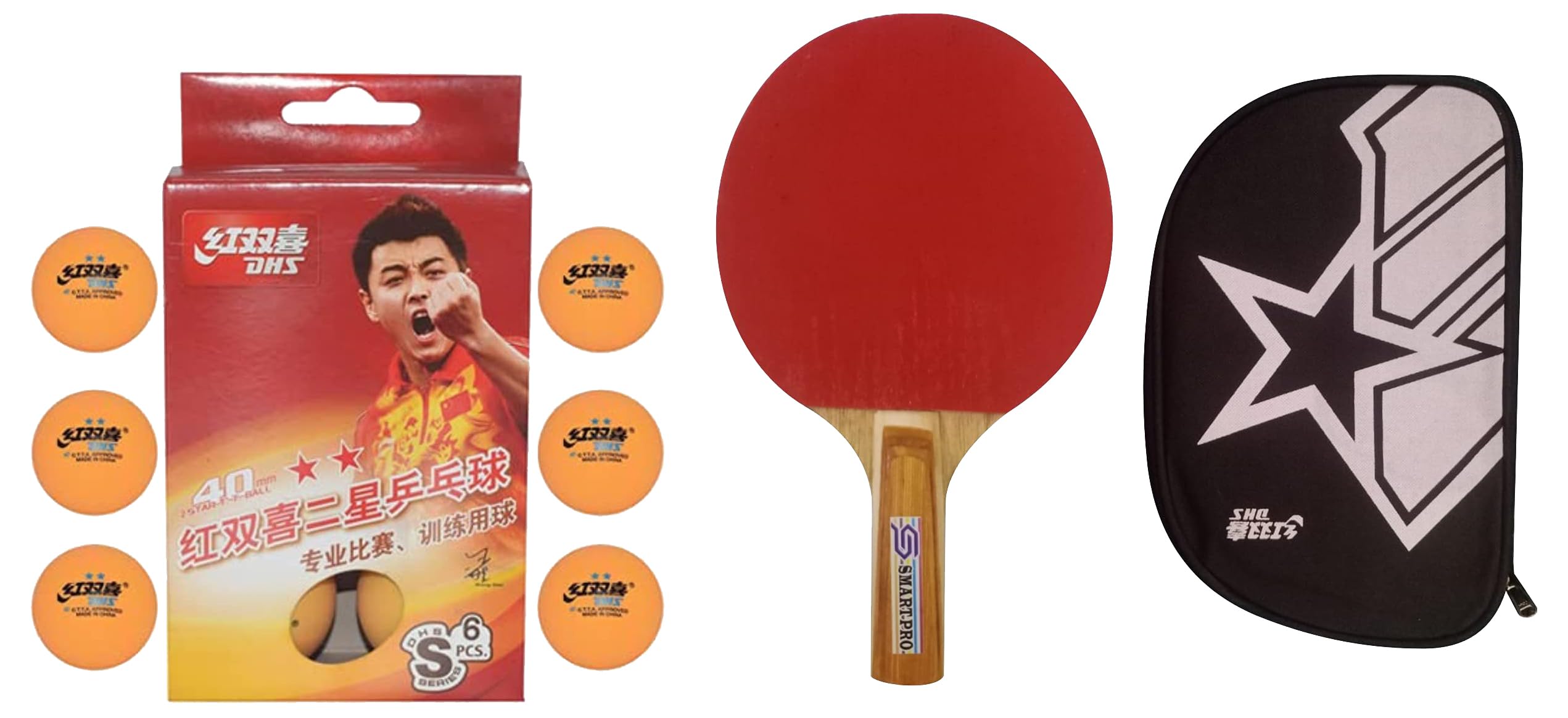 DHS TT Ball S-S1840BY 2 Star Y Supermarket (6 Pcs Box) 60 PCS with Smart PRO TT BAT Moon and DHS BAT Cover (B09F6K4QFT) Amazon Price History, Amazon Price Tracker