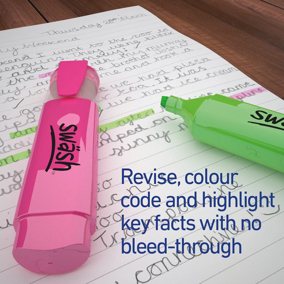 Premium-Textmarker, verschiedene Farben, 48 Stück