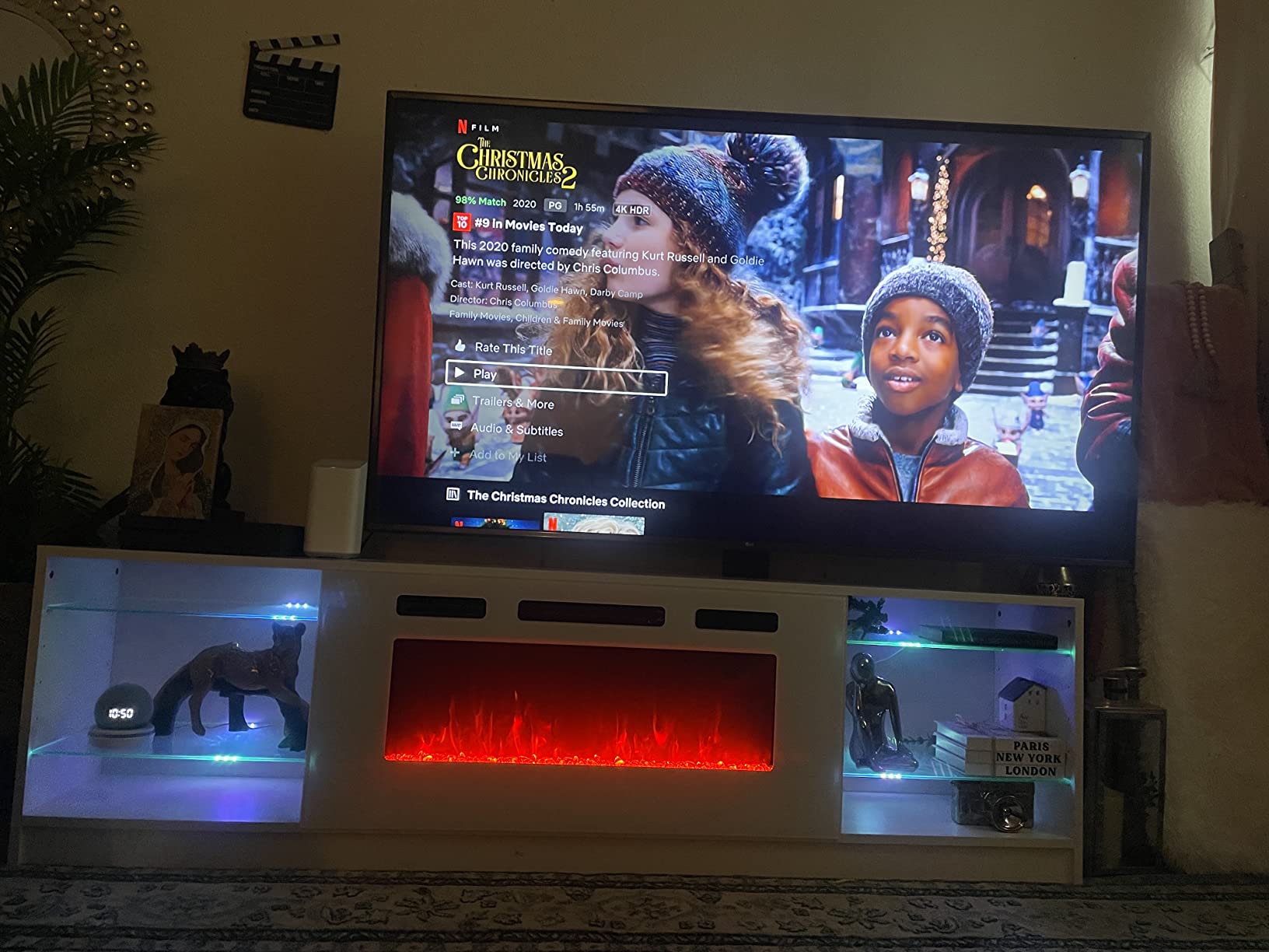 62/mo Finance MEBLE FURNITURE & RUGS Boston WH01 Electric Fireplace