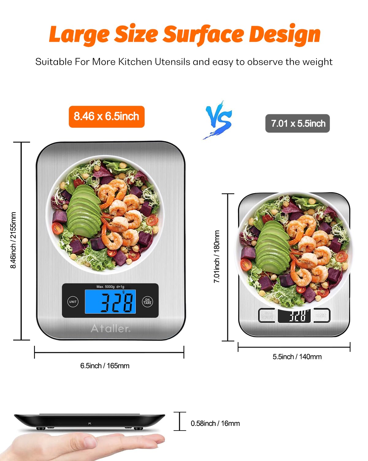 Smart Food Scale with Nutritional Calculator -9