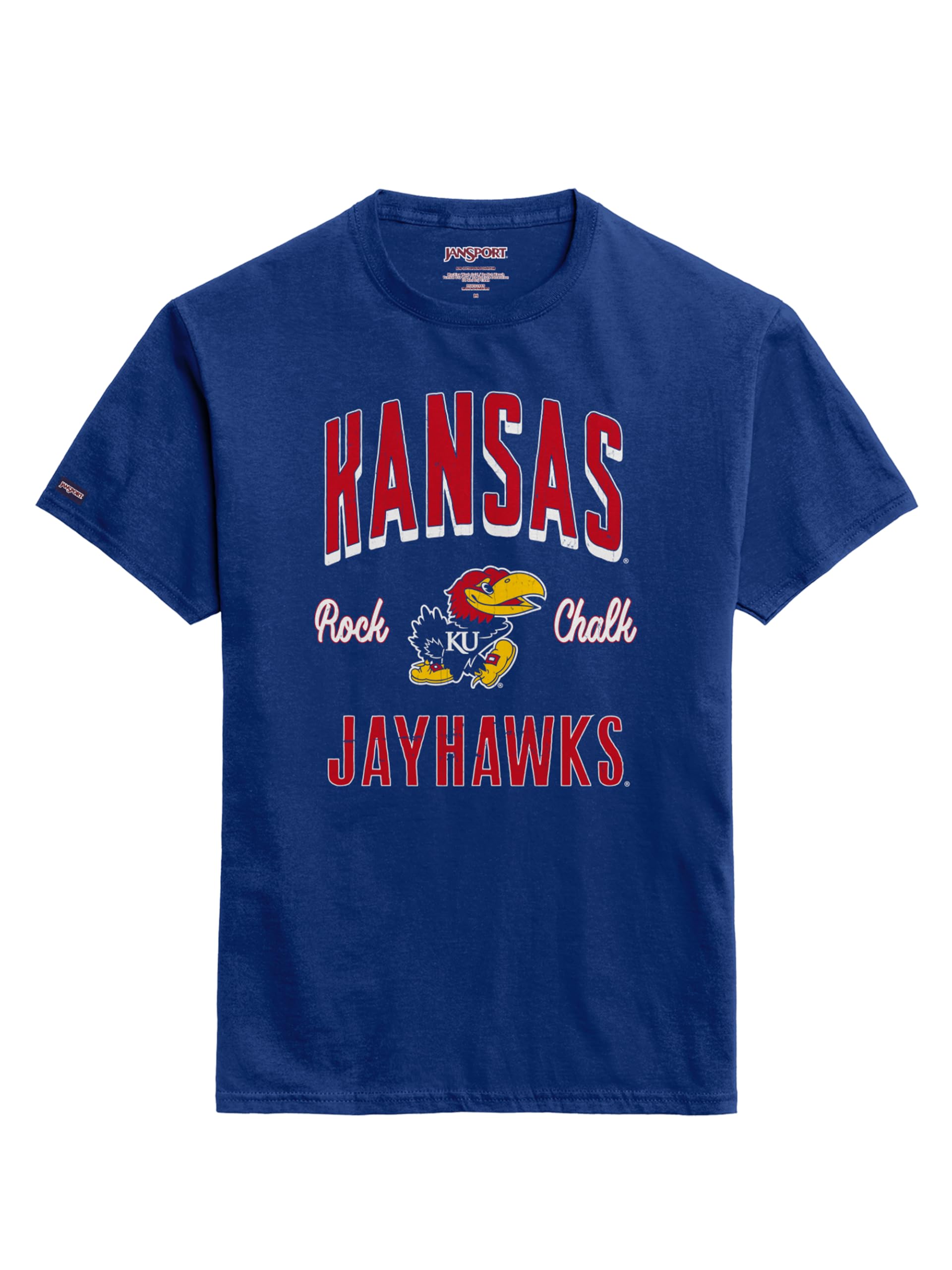 JanSport NCAA Officially Licensed Campus Short Sleeve T Shirt for Men, Soft &amp; Breathable Pre-Shrunk Cotton Crewneck T Shirt