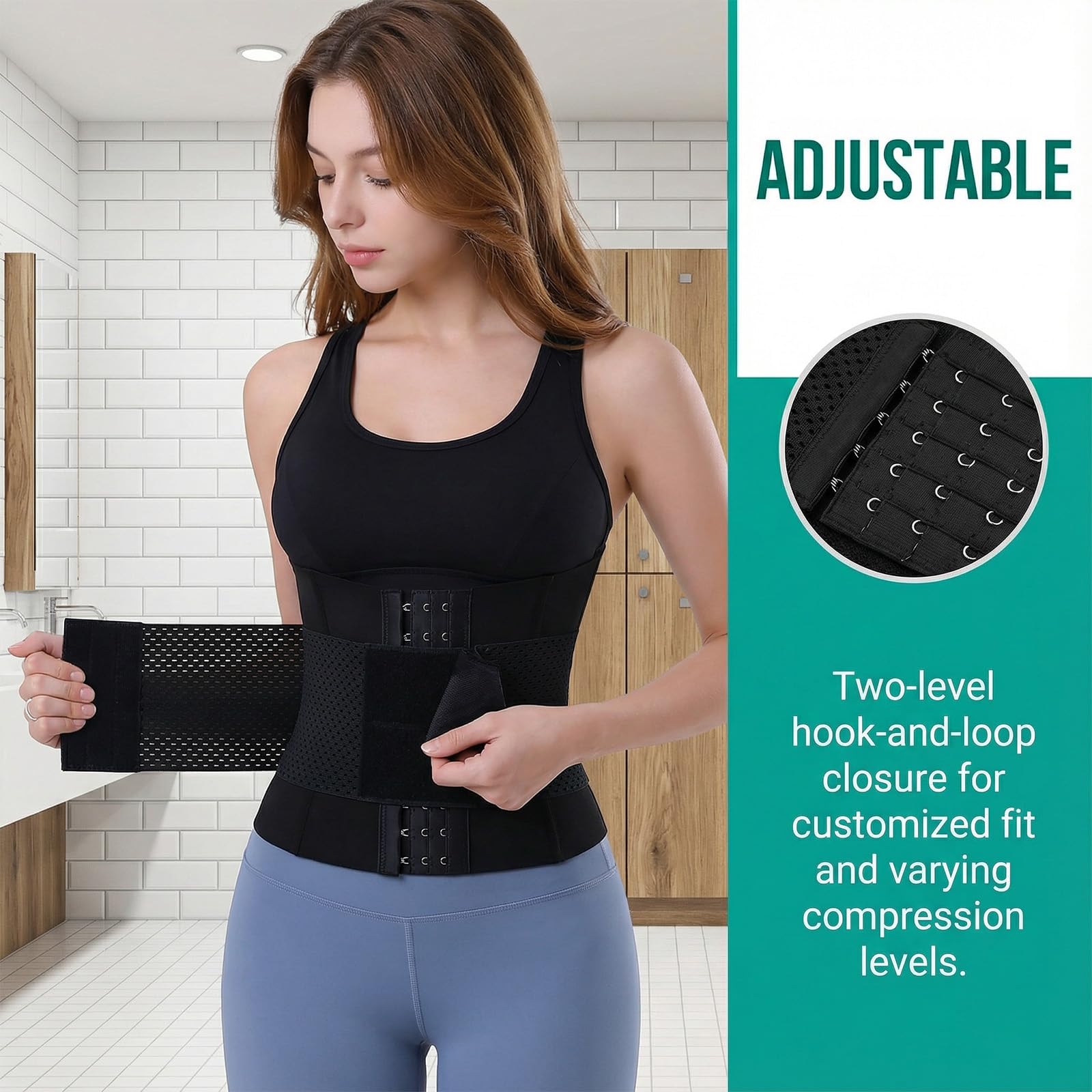 Fascia Addominale Dimagrante Pancia Regolabile, Pancera Dimagrante e Snellente Cintura Pancia, Post-Parto Cintura Modellante, Cintura Pancia Piatta Sport Waist Trainer