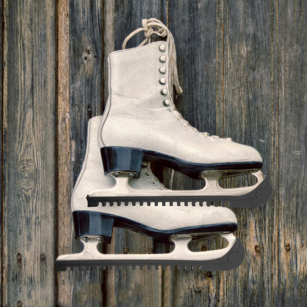 Didiseaon 8 Paires Protections de Lames de Patins à Glace, Noir Rose