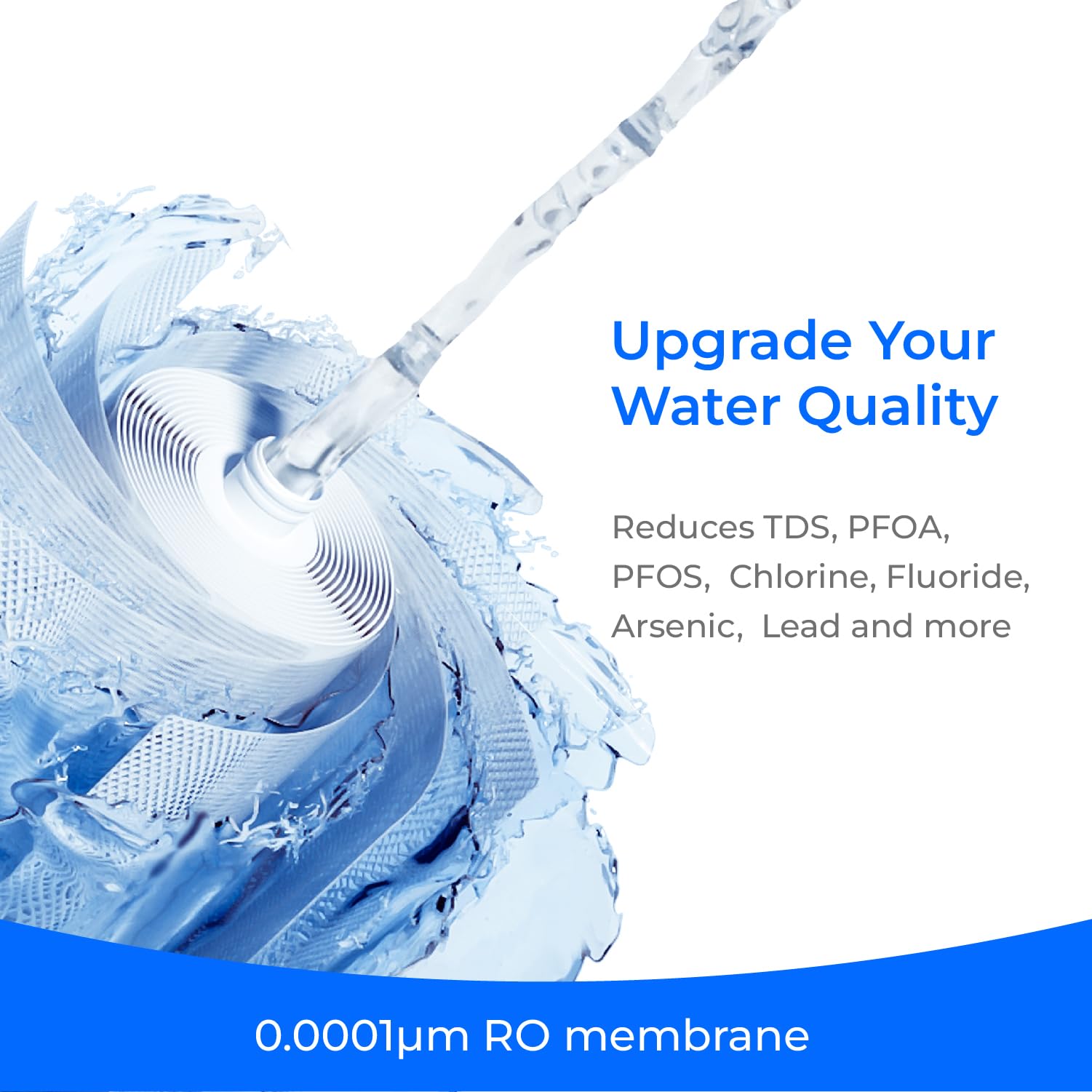 Waterdrop WD-C1RF Filtro, Sostituzione per WD-C1H Controsoffitto CoreRO System, Durata 12 Mesi