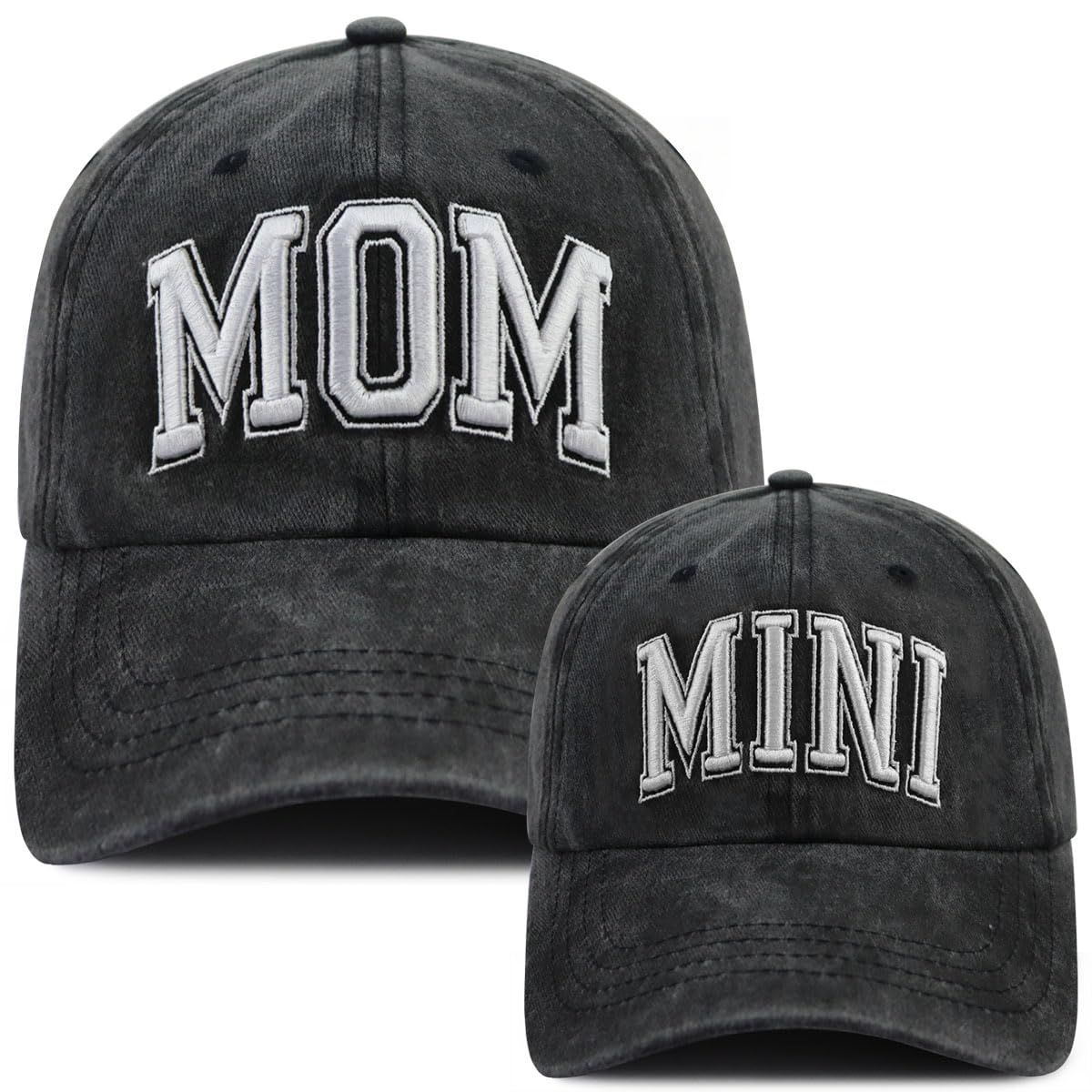 Funny Dad Mom Mini Matching Family Hat, Adjustable Embroidered Parent-Child Baseball Cap