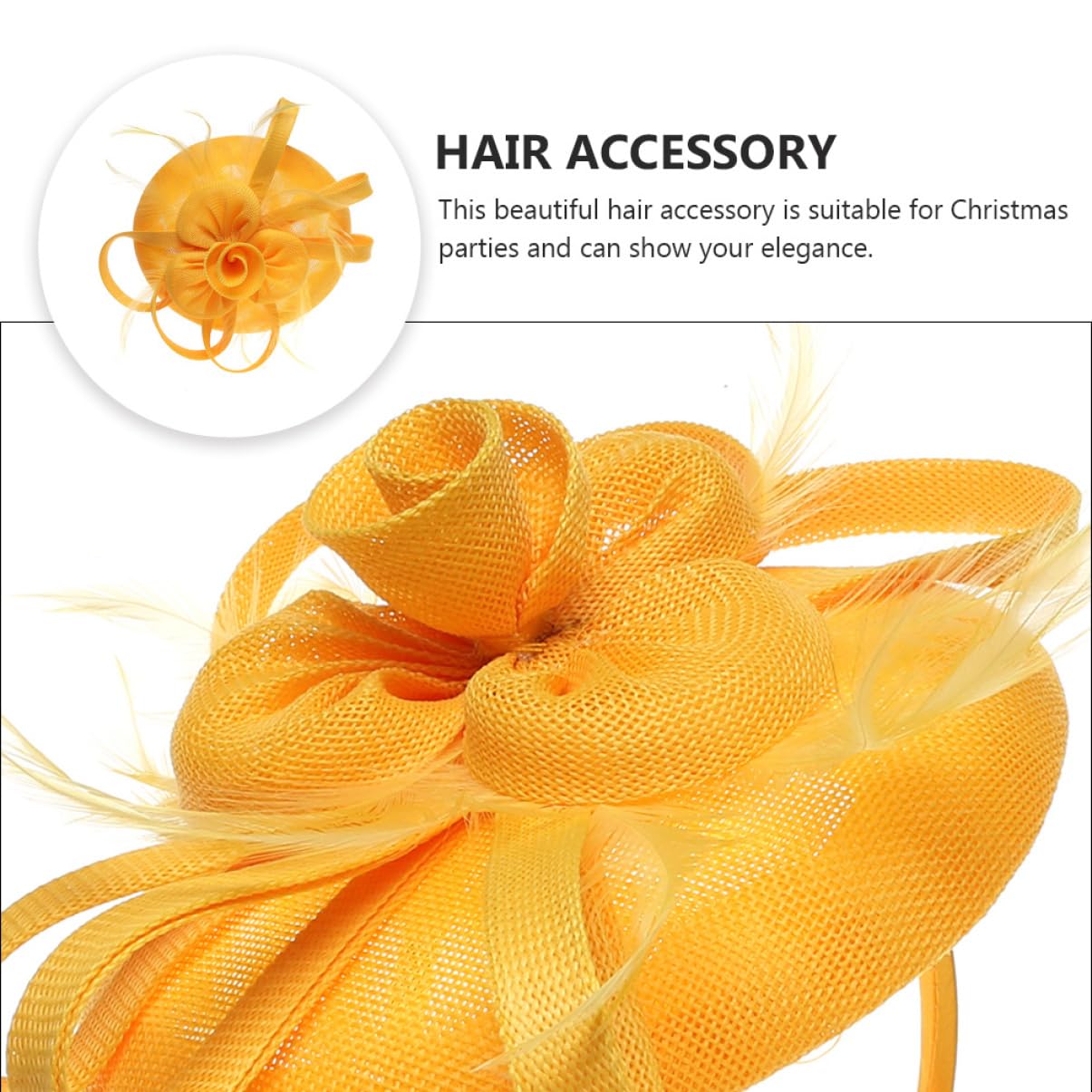 Didiseaon 2 Piezas Horquilla Con Diadema De Decoración Floral Banda De Pelo De Flores Diademas Para Niñas Diadema De Maquillaje Sombrero De Copa Pluma Lino De Imitación