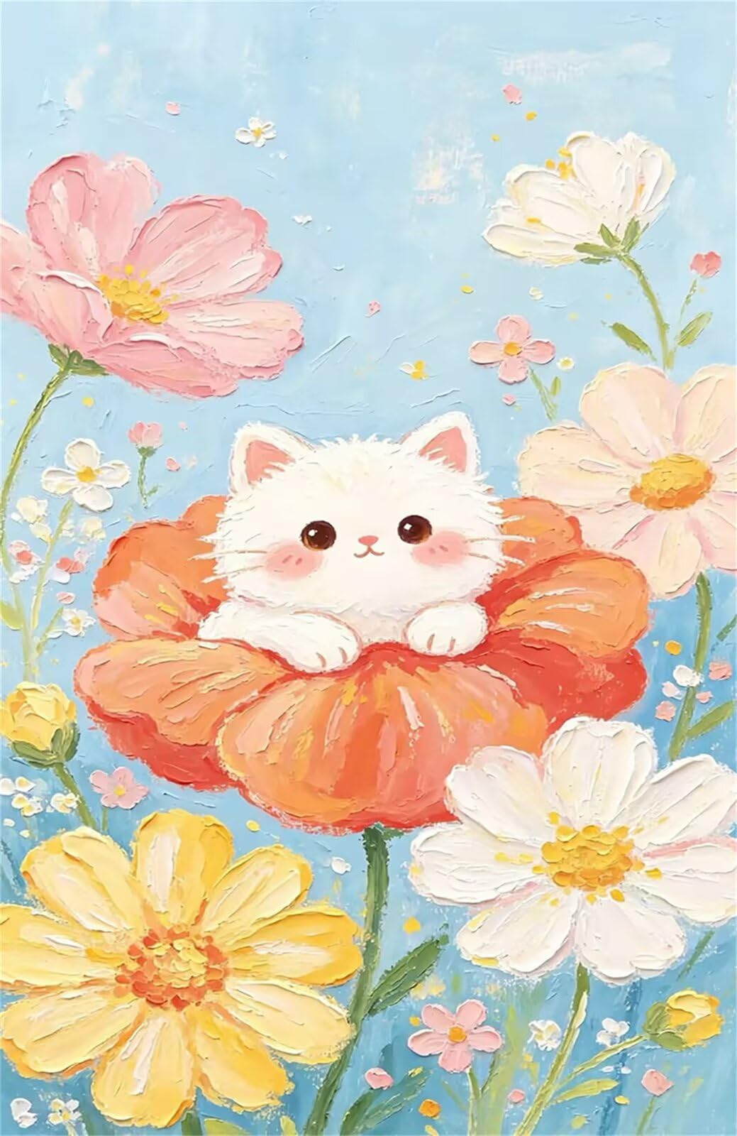 Puzzle 5000 Pezzi per Adulti, Fiori Conigli, Rompicapo Classico per Passatempo e Relax, Splendida Decorazione per Pareti e Idea Regalo