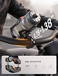 Lamicall Bike Water Bottle Holder - Extra-Wide Adjustable (55-85mm) Water Bottle Holder with Anti-Theft Tracker Slot, One-Handed Operation Motorcycles Bicycle Cup Holder for 20-34mm Handlebar & Frame