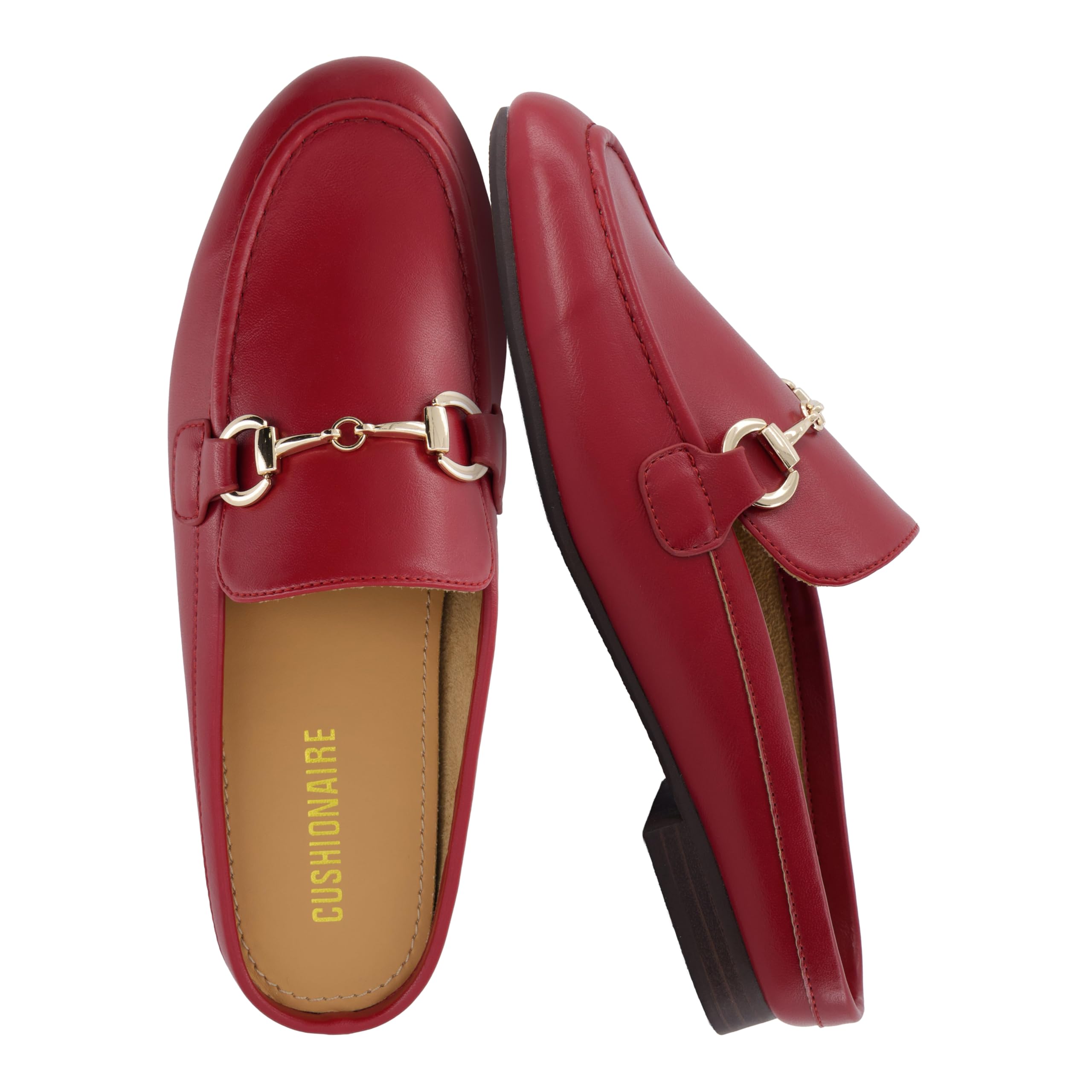 CUSHIONAIRE Yummy Slip On Womens Mules, Business Casual Loafers for Women with Low Heel and Metal Chain Detail - [Run Small Size Up] — view 10