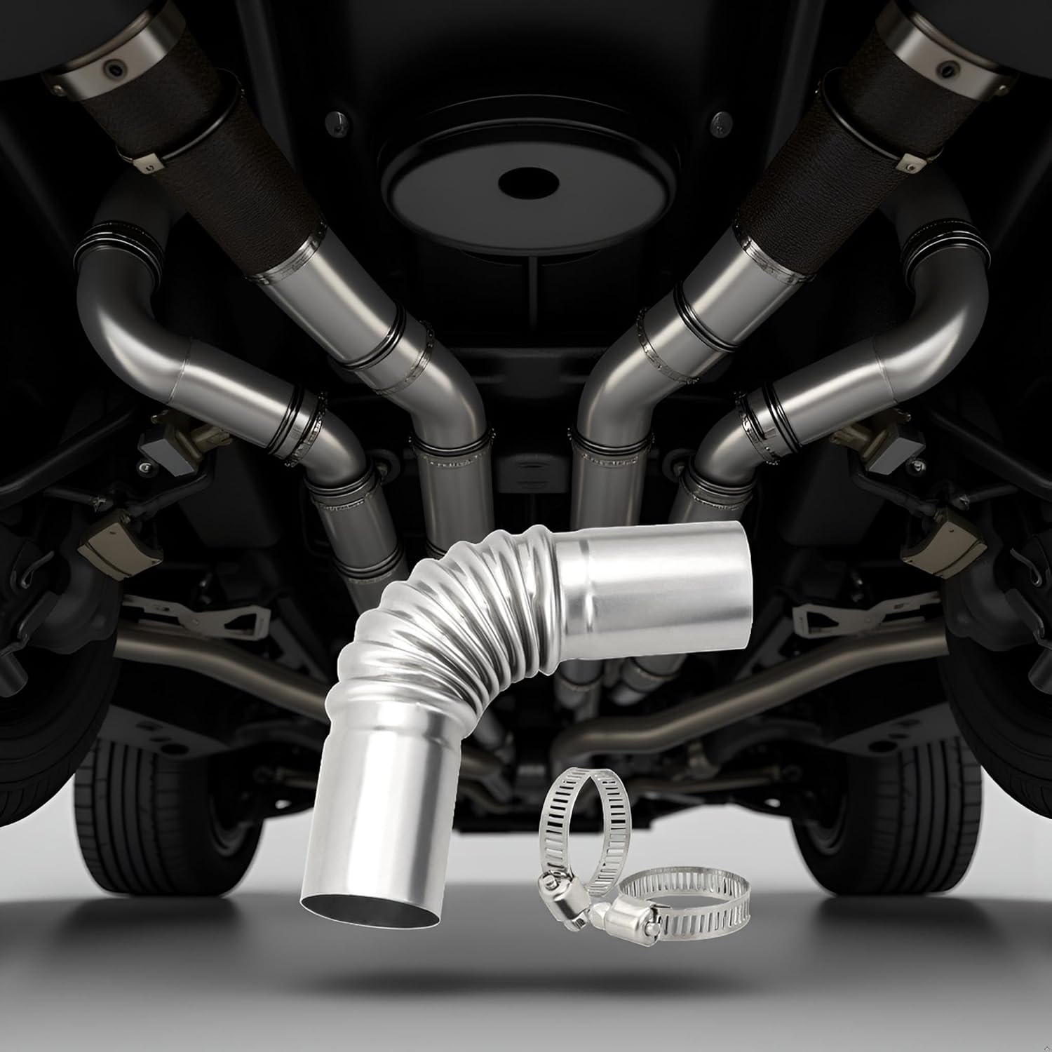 Stainless Steel 24mm Air Diesel Parking Heater Exhaust Pipe Tube Elbow Connector for Webasto Eberspacher Diesel Boat Heater 13cm Exhaust and Emissions Automotive Replacement Exhaust Pipes