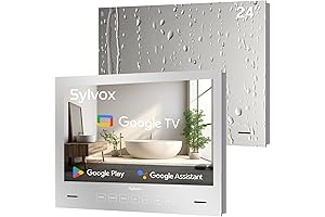 Waterproof TV for Bathroom Bathtub Hotel Shower Spa - SYLVOX 24 Inch TV