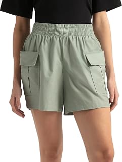 Groove WZ06 Women Super Combed Cotton Regular Fit Hybrid Cargo Shorts