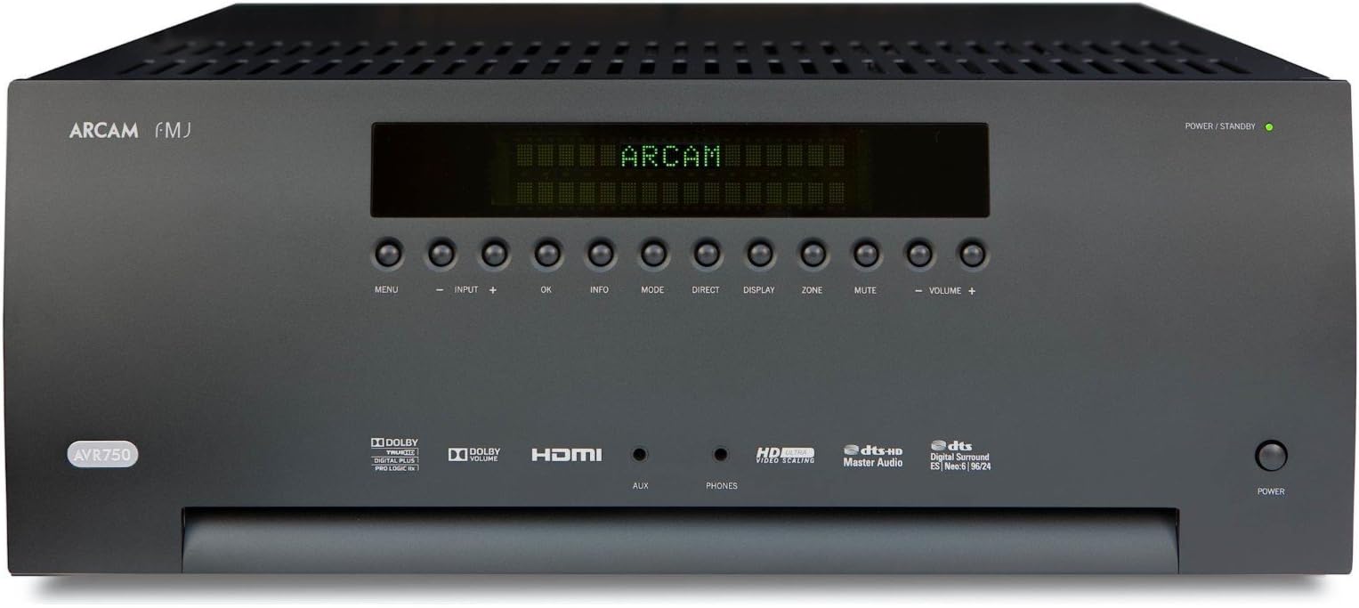 Arcam AVR750 AV receiver - AV receivers (Surround, 20 - 20000 Hz, RCA, Wired, DAB, DAB+, FM, 3840 x 2160)