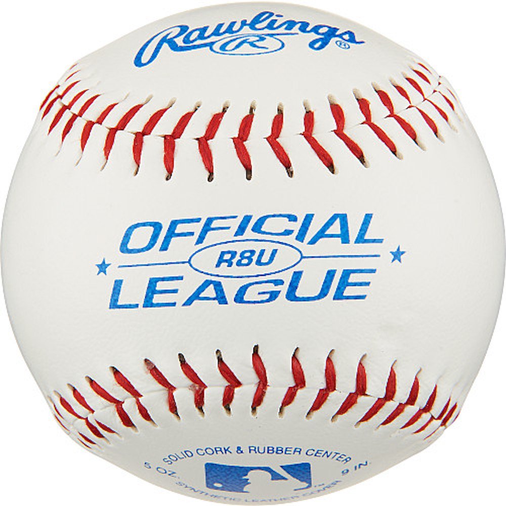 Rawlings Youth 8U Recreational and Practice Baseballs, 12 Count, R8USW12