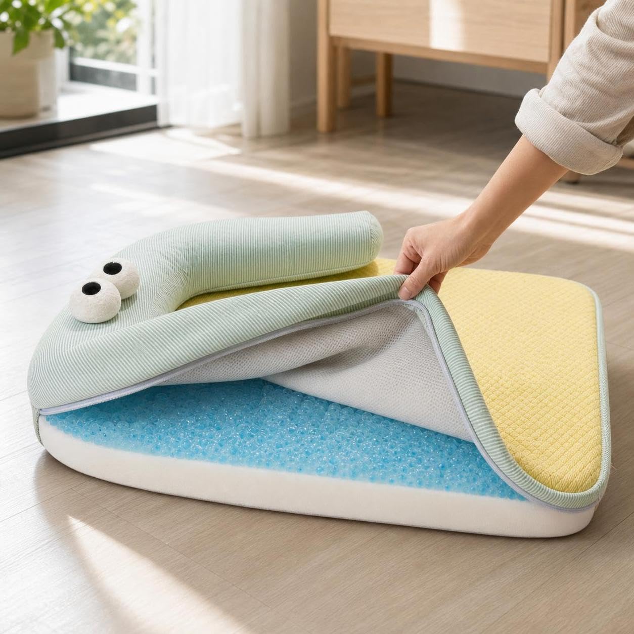 Cuccia per cani piccoli, tappetino estivo con memory foam per animali domestici, per il, Style 1
