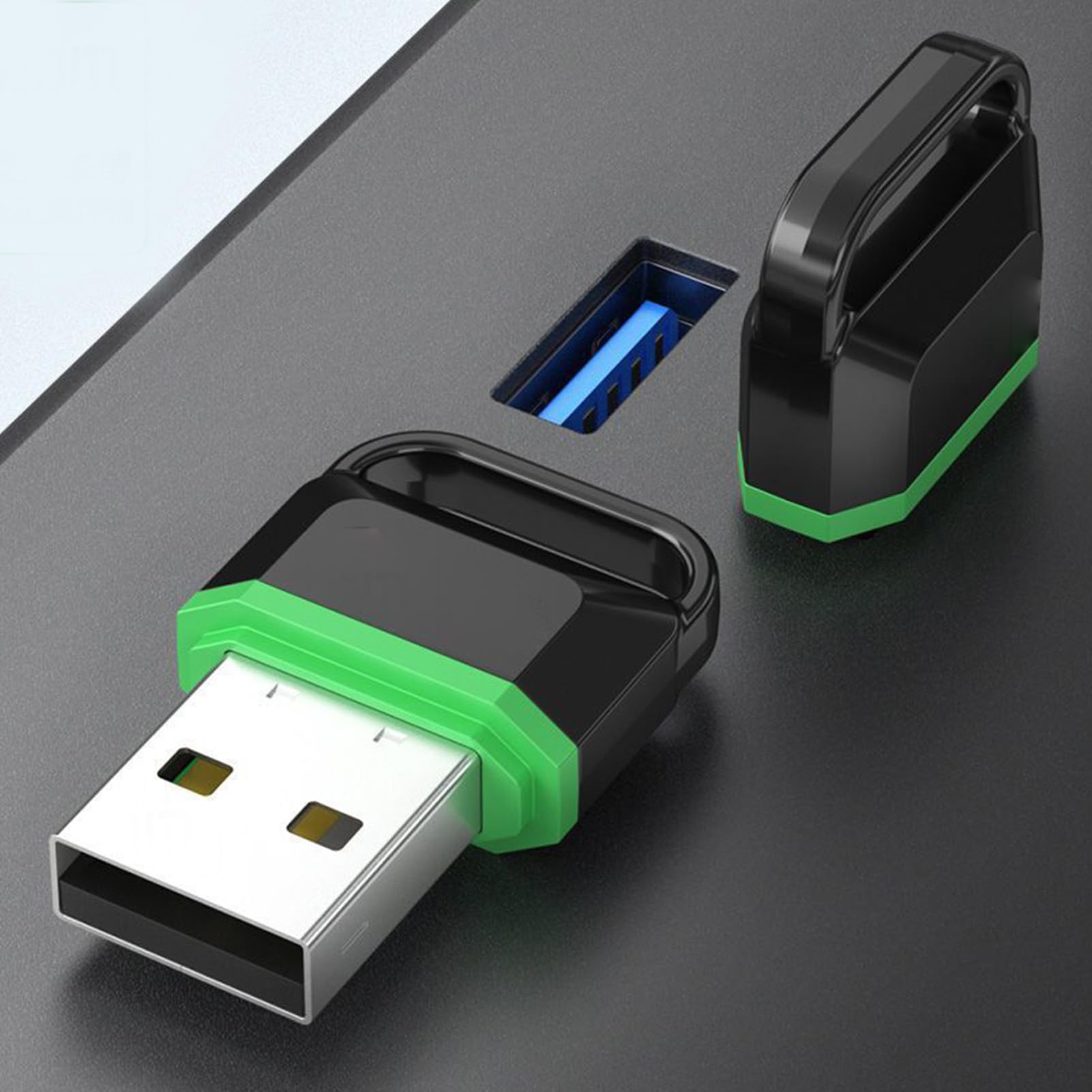 Bluetooth 5.3 USB Adapter for PC,50Mbps Transmissing Receiver Transmitter for Headphone Speaker Mouse Keyboard,Plug and Play