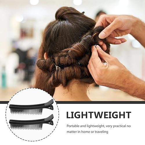Miniatura 7 de Beaupretty 2 clips de peluquería multifunción portátiles con peine para cortar y peinar para uso doméstico y profesional